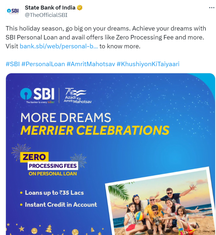 SBI New Update: SBI Bank is giving loans of Rs 20 lakh Personal Loan Exciting offers and no processing fee